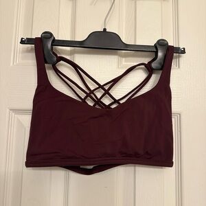 Lululemon Burgundy sports bra